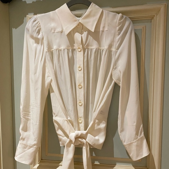 Chloe white button up blouse - Picture 3 of 6
